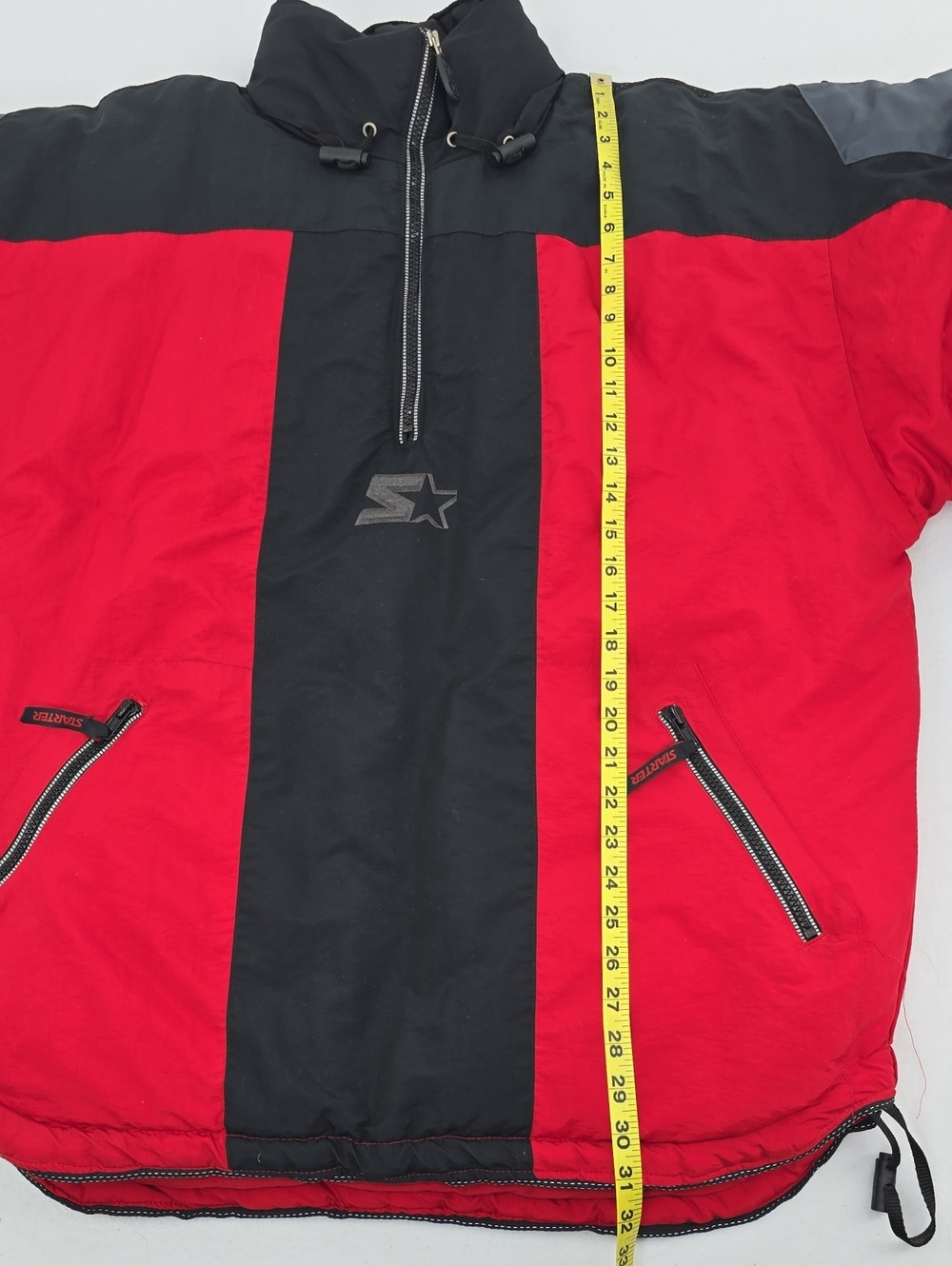 VINTAGE STARTER HALF-ZIP PULLOVER PUFFER JACKET NWT - Picture 10 of 11